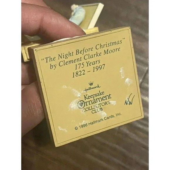 Hallmark Keepsake Collector's Club Away to‎ the Window 1997 Membership Christmas - Picture 3 of 3